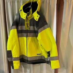 Men's Yellow and Black high-vis Jacket
